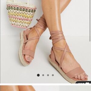 ASOS Blush Pink Espadrille Sandals